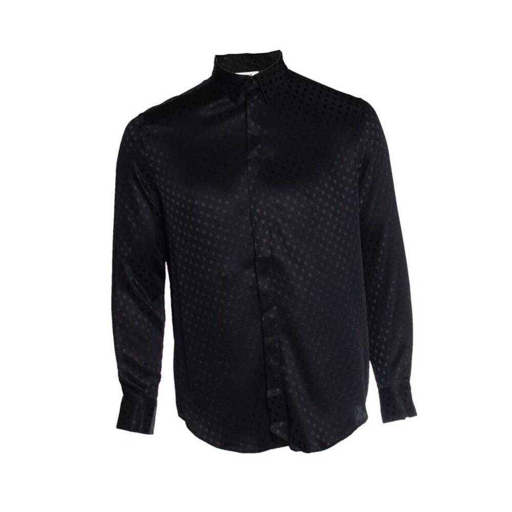 Celine, Black silk polkadot shirt